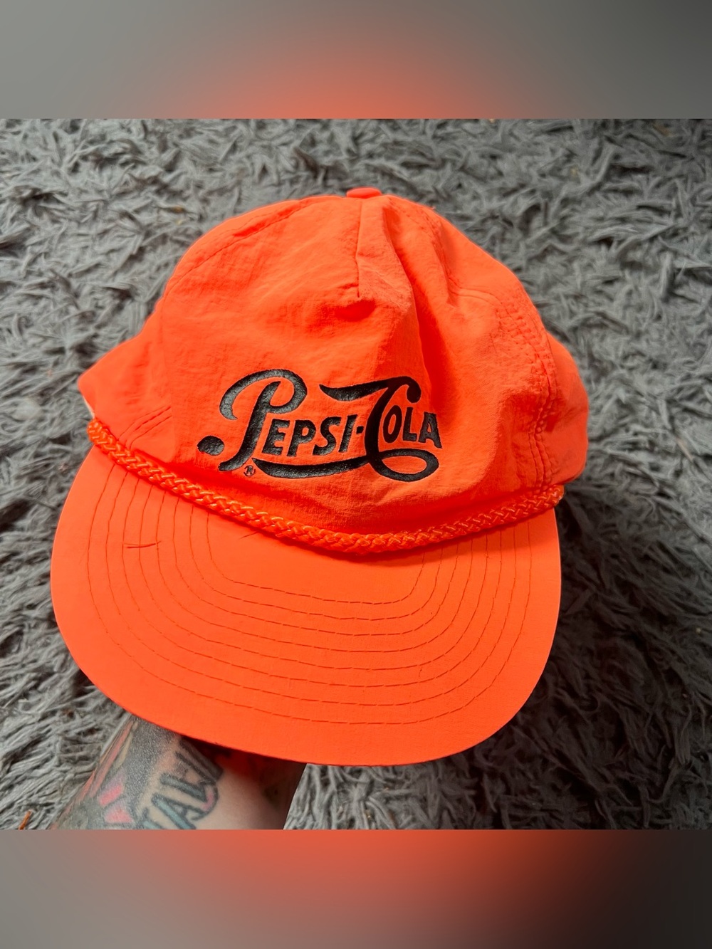 80s Pepsi Cola Neon Trucker Hat